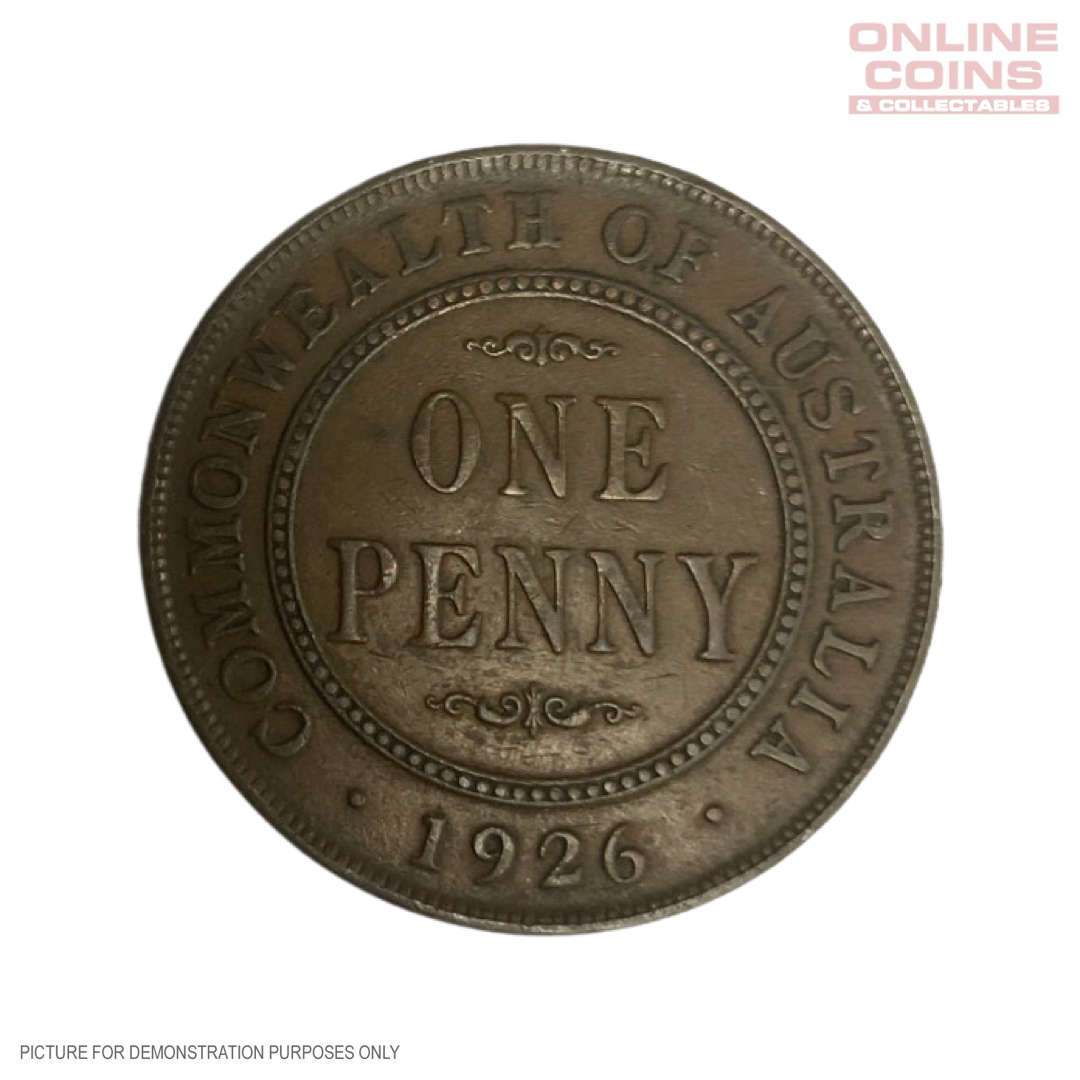 1926 Australian Penny - Graded VF